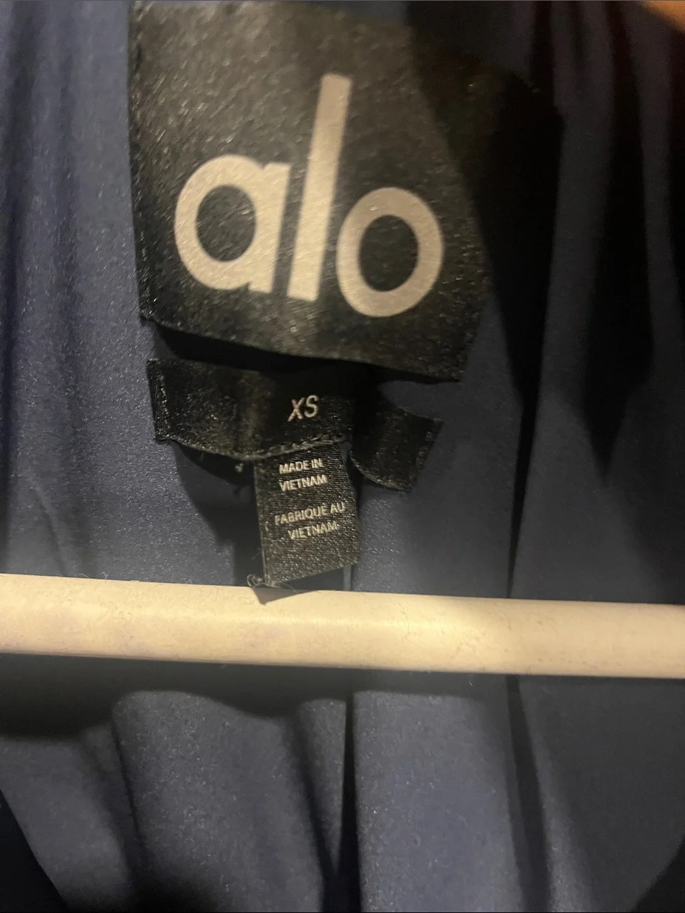 ALO Yoga Black Quilted-Sherpa Bomber Jacket Navy